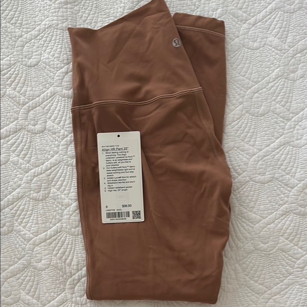 Lululemon Brown Align High-Rise 25’’ (size 8) Dusty Clay